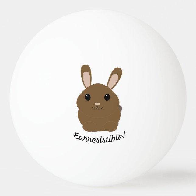 Earresistible Bunny Tischtennisball (Vorderseite)