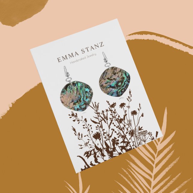 Earring Display Card ・ Earthy floral Social Media (Von Creator hochgeladen)