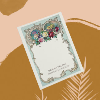 Earring Display Card ・ Vintage floral Social Media