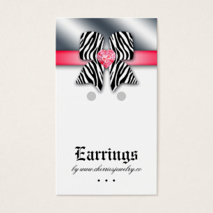 Earring Display Cards Niedlich Bow Heart Juwelier