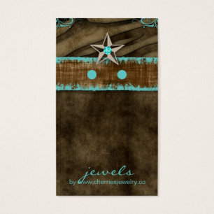 Earring Display Cards Niedlich Zebra Star Juwelier