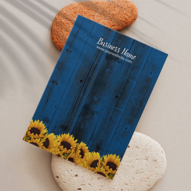 Earring Display rustic Sonnenblumen Navy Blue Wood (Von Creator hochgeladen)