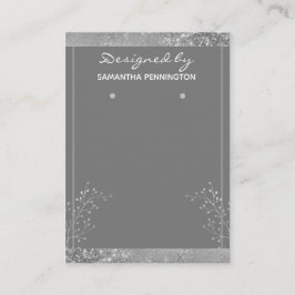 Earring Display Silver Visitenkarte