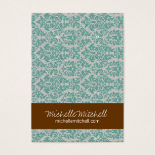 Earring Holder Visitenkarte Duo Blue Brown