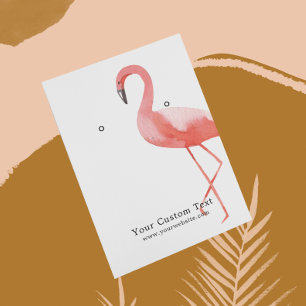 Earring Juwelier Display Card ・ Watercolor Flaming Visitenkarte