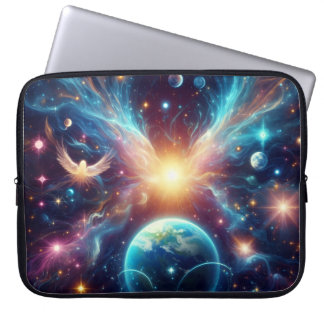 Earth and Her Sister Planets on an Electronics Bag Laptopschutzhülle