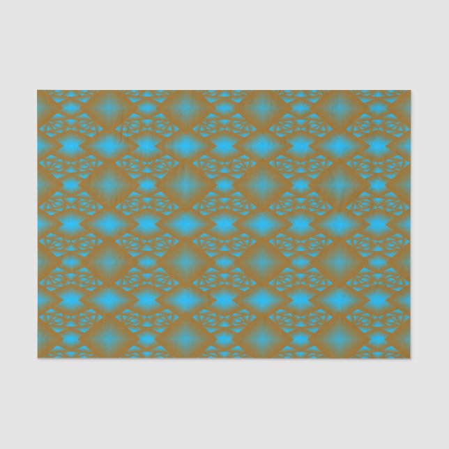 Earth and Sky Gold Ombre Geometric Abstrakt Art Seidenpapier (Vorderseite)