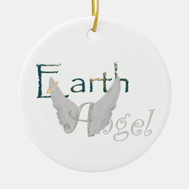 Earth Angel Keramik Ornament (Vorne)