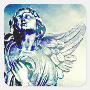 Earth Angel Quadratischer Aufkleber