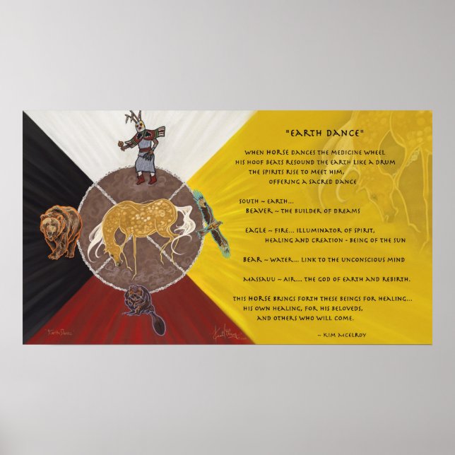 Earth Dance von Kim McElroy Poster (Vorne)