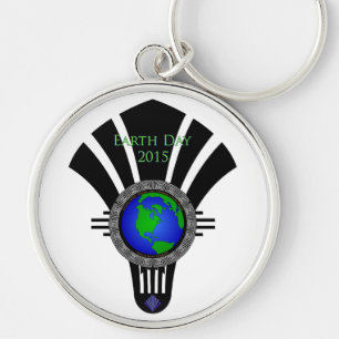 Earth Day 2015 Fan Blade Schlüsselanhänger