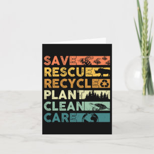 Earth Day 2025 Rett Bees Rescue Animals Recycle Pl Karte