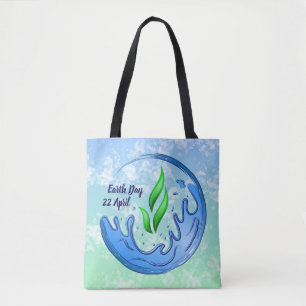 Earth Day 2025 Unser Power Unser Planet-Wappen Tasche