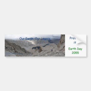 Earth Day 20xx Autoaufkleber Solitary Hiker