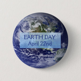 Earth Day 22. April Button