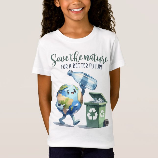 Earth Day 22 April Recycle Rett The Environment T-Shirt (Vorderseite)