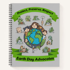 Earth Day Advocates Notizbuch