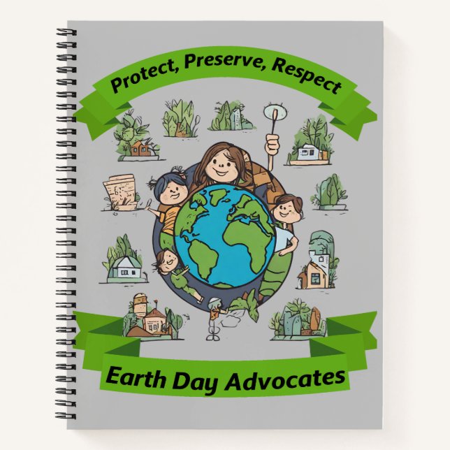 Earth Day Advocates Notizbuch (Vorderseite)