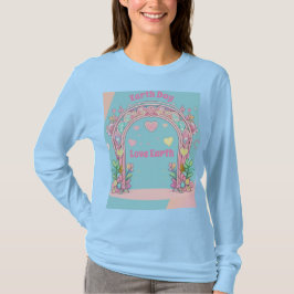 Earth Day AI Art Women's Light Blue T - Shirt