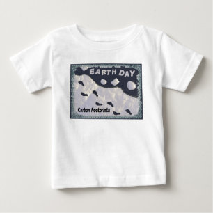 Earth Day - CO2-Fußabdrücke Baby T-shirt