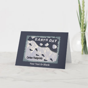 Earth Day - CO2-Fußabdrücke Dankeskarte