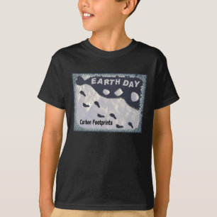 Earth Day - CO2-Fußabdrücke T-Shirt