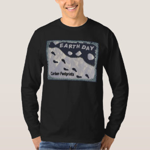 Earth Day - CO2-Fußabdrücke T-Shirt