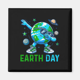 Earth Day Dabbing Earth Planet Environmentalist Magnet