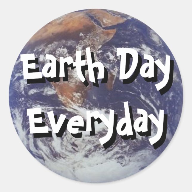 Earth Day Daiday Sticker (Vorderseite)
