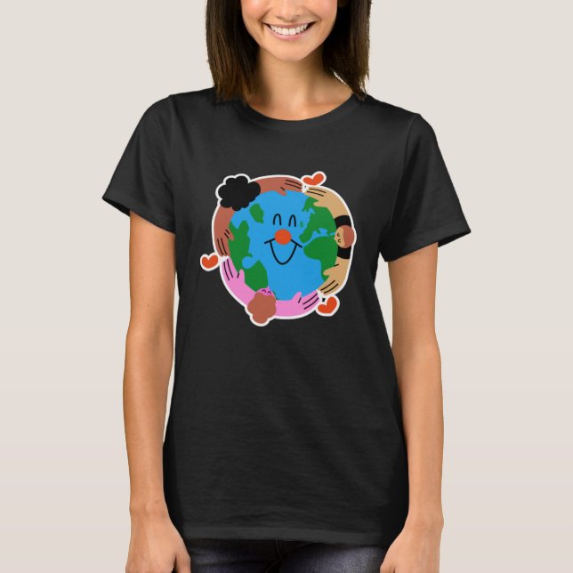Earth day Everyday Cute Earth T-Shirt (Vorderseite)