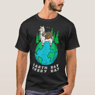 Earth Day Everyday Sloon Llama Niedlich Alpaca Men T-Shirt