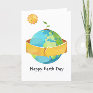 Earth Day Family Foto Feiertagskarte