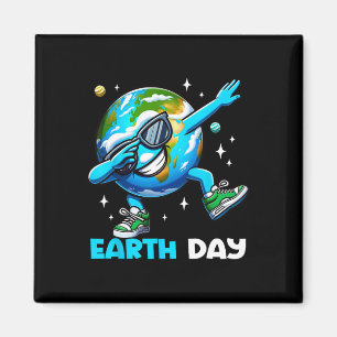 Earth Day - Funny Dab Earth Day Kinderherbergen Magnet