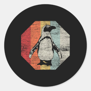 Earth Day gibt Tier Niedlichen Pinguin Runder Aufkleber