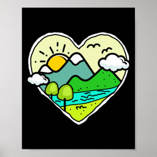 Earth Day Gift Men Women - Rettet den Planeten Poster