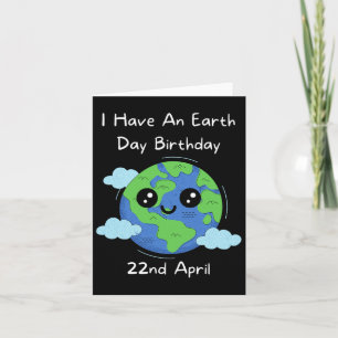 Earth Day is My Birthday Pro Environment Party 2 Karte