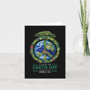 Earth Day is My Birthday Pro Environment Party Kid Karte