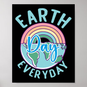 Earth Day Jeden Rainbow Heart Teacher Poster