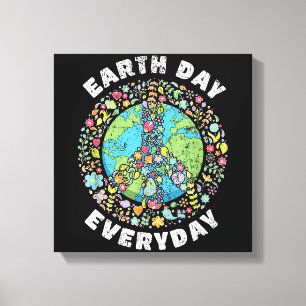 Earth Day Jeden Tag der Erde Leinwanddruck