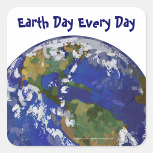 Earth Day Jeden Tag Erde Art Stickers
