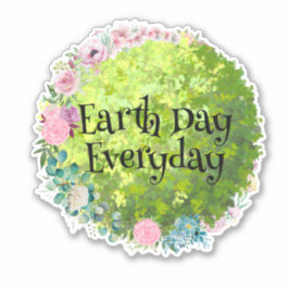 Earth Day Jeden Tag, Rett unseren Planet Sticker