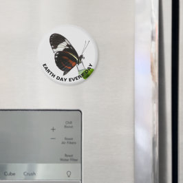 Earth Day Jeden Tag Tiger langes Schmetterling-Fot Magnet