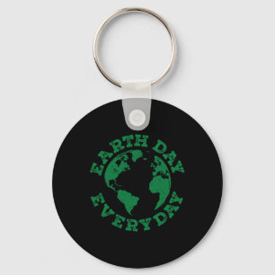 Earth Day Jeden Vintag Earth Day Lehrer Männer W Schlüsselanhänger