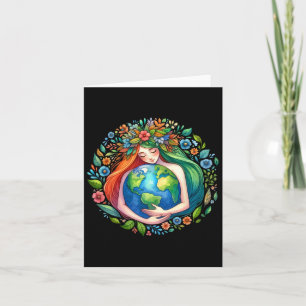 Earth Day Liebe Mother Earth Planet Hug Nature Env Karte