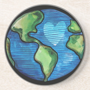 Earth Day Liebe Niedlich Whimsical Earthy Nature L Getränkeuntersetzer
