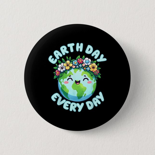 Earth Day Niedlich Earth Day Button (Vorderseite)