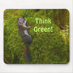 Earth Day Niedlich Eichhörnchen Mousepad