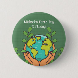 Earth Day Party Button