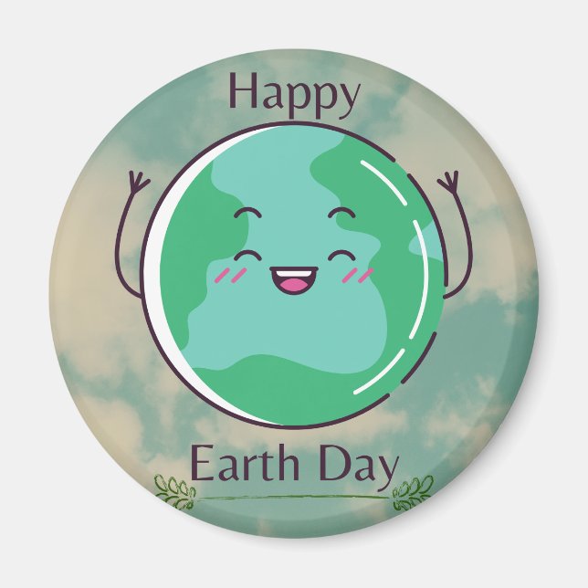 Earth Day Party Magnet (Vorne)