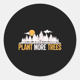 Earth Day - Pflanze Mehr Bäume Runder Aufkleber
